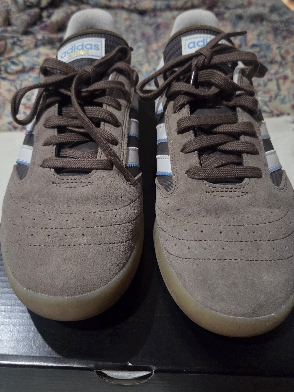 Adidas Womens Samba Brown Suede Sneakers with White Stripes